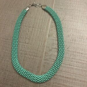 Vintage Green Braided Necklace